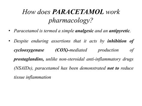 PARACETAMOL PHARMACOLOGY | PPTX
