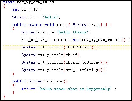 Java ToString Function 的图像结果