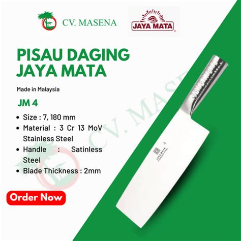 Jual (JM 4) Pisau Daging Jaya Mata Stainless Steel - Kota Pekanbaru ...