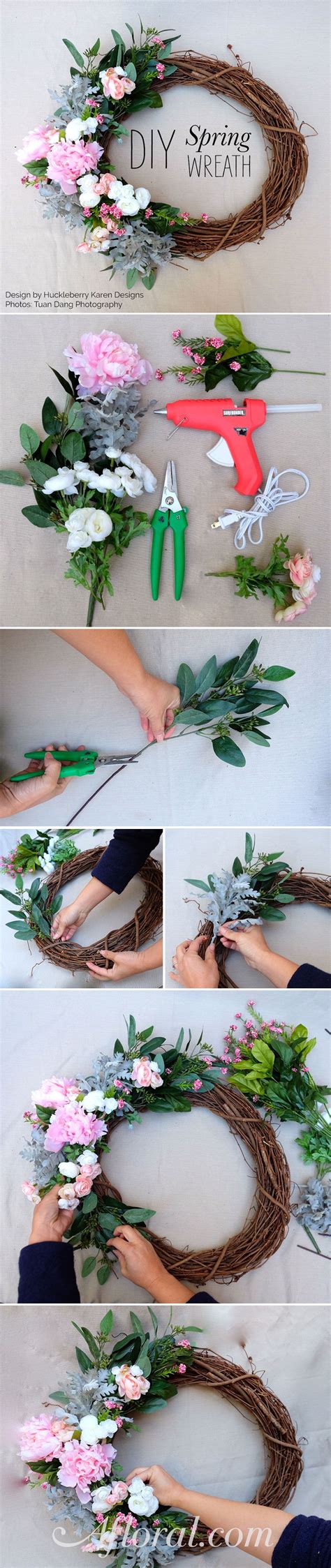 Spring Wreath DIY 的图像结果