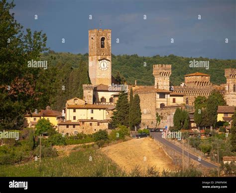 Italy, Tuscany, Florence district, the Badia a Passignano church and ...