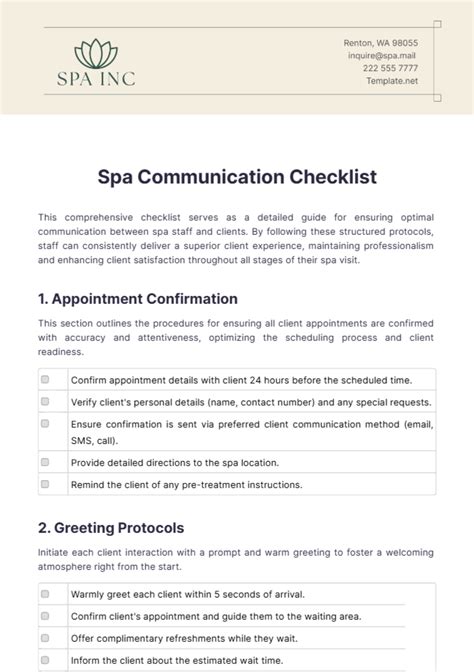 Communication Checklist Template 的图像结果