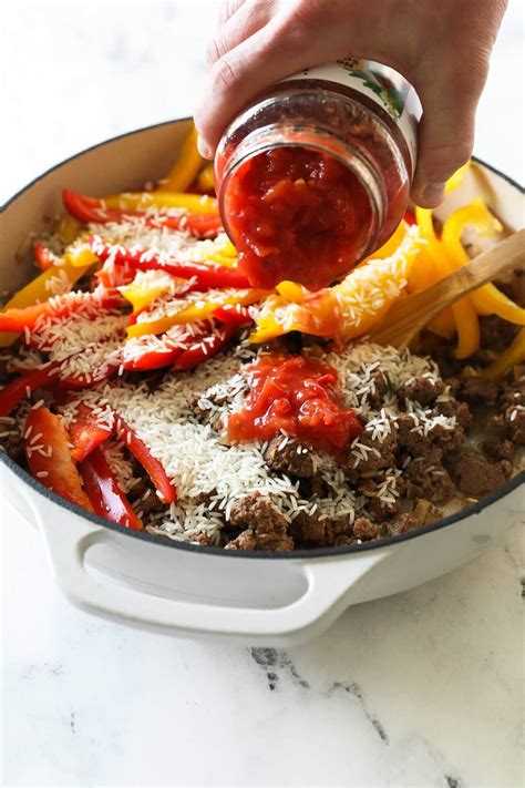 30-Minute (One Pan) Deconstructed Stuffed Peppers - Real Simple Good