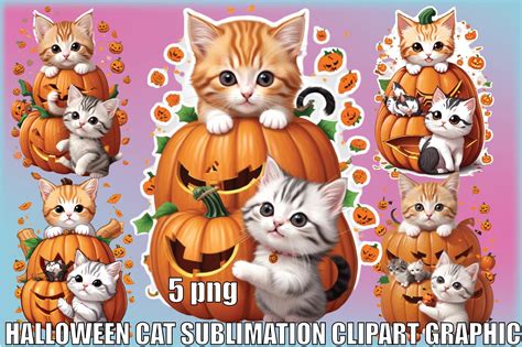 Halloween Cat Clipart Graphic by bundle queen · Creative Fabrica
