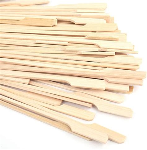 Adaamya - Thick - Wooden Gun Stick Paddle Skewer/Barbecue Sticks ...