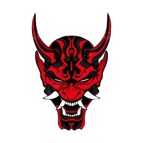 Máscara De Oni Tradicional PNG , Máscara 3d, Ilustração De Máscara Oni ...