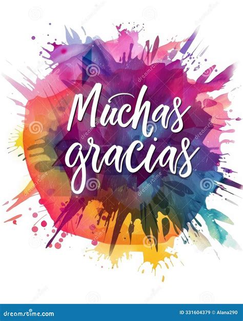 Muchas Gracias - Thank You Very Much in Spanish. Modern Calligraphy ...