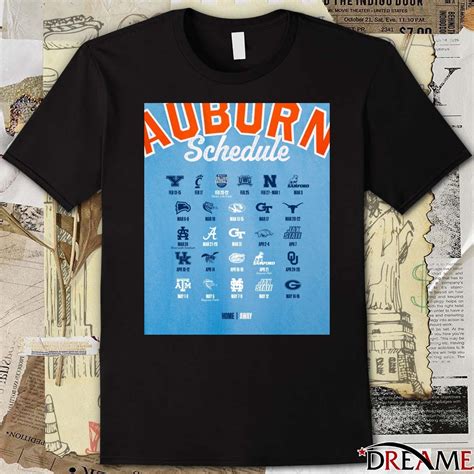 Official Auburn Tigers baseball Schedule For 2026 Home Away Poster t ...