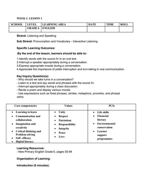 Image result for Grade 6 Lesson