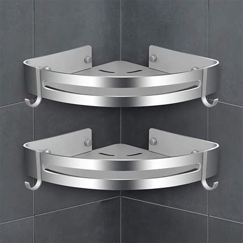 Nasole Corner Shower Shelf 2 Pack, Shower Corner Shelf, Shower Caddy ...