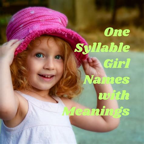 400+ One Syllable Girl Names with Meanings - The Get Real Mom