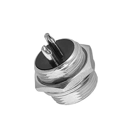 M12 GX12 2 Pin Male Aviation Plug Connector | Metal Circular Connector