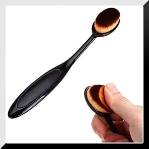 Just Peachy Oval Foundation/Highlighter Makeup Brush (Pack of 2 ...