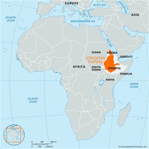 Where Is The Ethiopian Plateau Located On A Map Geography Of Africa