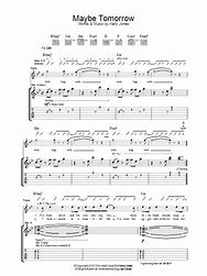 Image result for Maybe Tomorrow Chords