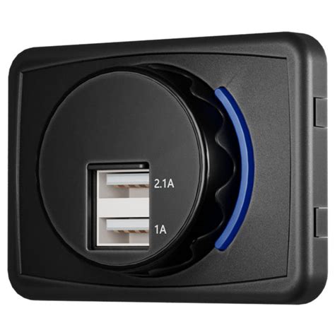 UCC-319 2 USB Port Panel Mount for Cars, Boat, Bus 2.1A+1A USB Car Cha ...