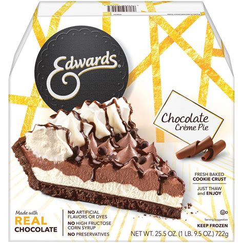 Edwards Desserts - Chocolate Creme Pie, 2 Pie Slices – Serves 2 ...