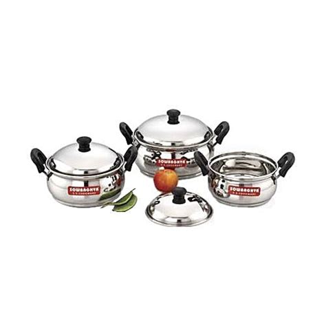 Buy Sowbaghya Cook N Serve Pot - Ultima Ib Stainless Steel, Mini Online ...