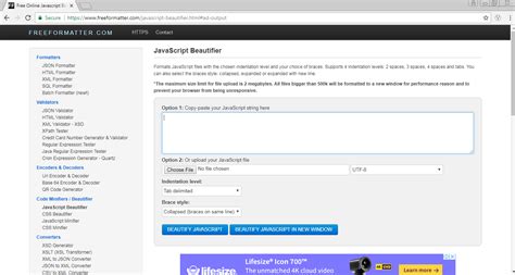 JavaScript Format 的图像结果