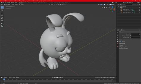Cartoon Character Krash Sad Pose 3D | 3D Molier International