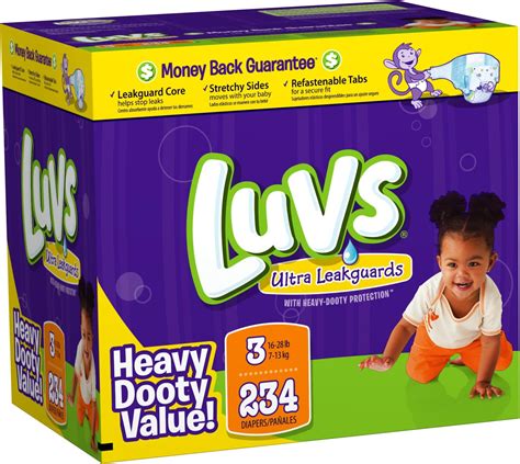 Amazon.com: Luvs Platinum Protection Baby Diapers, Size 8, 52 Count : Baby