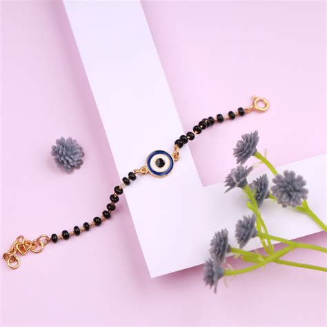 Blue Evil Eye Nazariya | Silver Jewellery by Elegante Kids