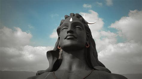Download Adiyogi Shiva Statue In Coimbatore Wallpaper | Wallpapers.com