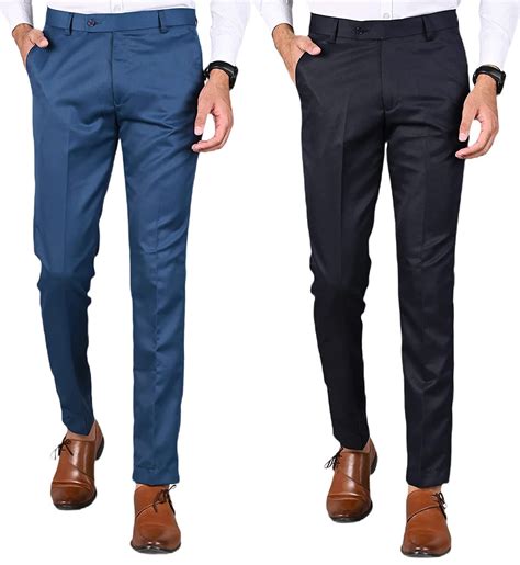 Buy Yaha Style Fout Square Slim Fit Morpitch and RNavy 2 Formal ...