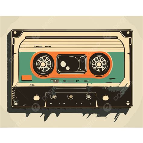 Retro Cassette Tape PNG, Vector, PSD, and Clipart With Transparent ...