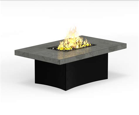 Designing Fire® Oriflamme Greystone Rectangle Fire Table - Fire Pits ...