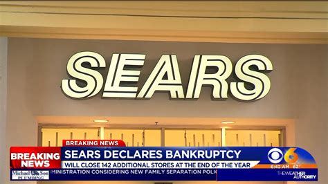 Sears declares bankruptcy, to close 200 stores this year