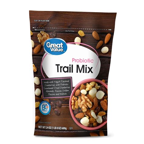 Buy Great Value Probiotic Trail Mix, 24 oz Online at Lowest Price in ...