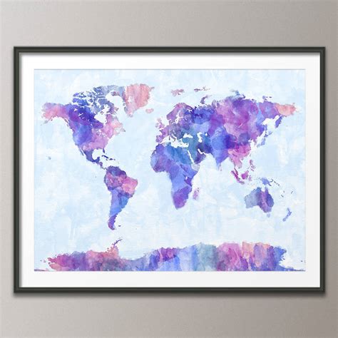Watercolour World Map 的图像结果