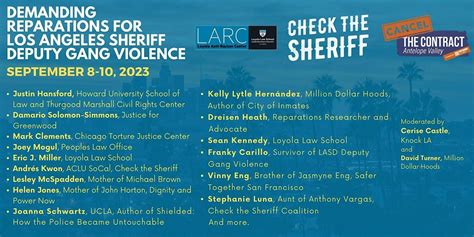 Demanding Reparations for Los Angeles Sheriff Deputy Gang Violence ...