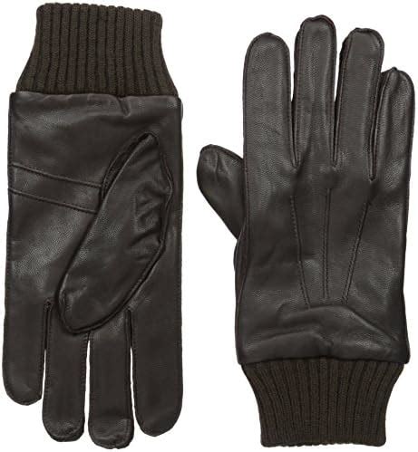 Buy Ben Sherman Men's Leather Glove W Knit Trim, Brown, XL at Amazon.in