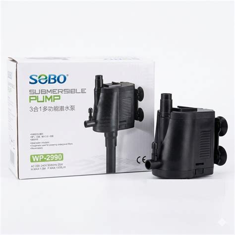 Sobo WP-2990 Aquarium Submersible Pump & Power Head (25W) – 1500 L/H ...