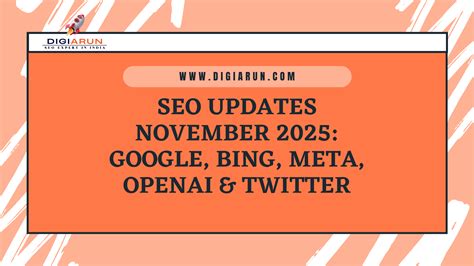 Latest SEO Updates November 2025: Google Ads AI, Meta Business Tools ...