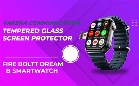 VARSHA COMMUNICATION Tempered Glass Screen Protector For Fire Boltt ...