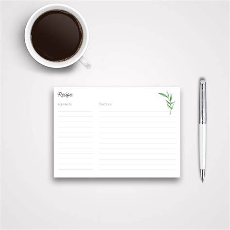 Image result for Printing Recipe Cards On Computer