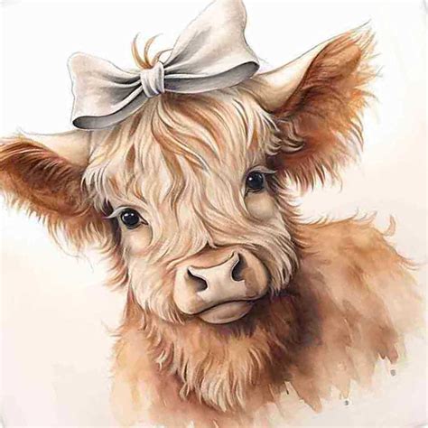Highland Cow Cowgirl Canvas Wall Art | At Home