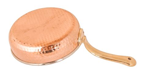 Premium Double Layered Copper Fry Pan with Brass Handle - Inside Steel ...