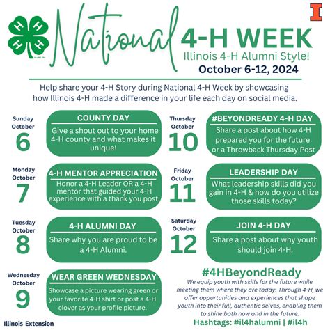 National 4-H Week Alumni Engagement | Illinois 4-H | UIUC