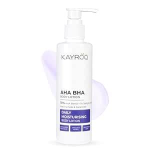 Buy KAYROQ AHA BHA Body Lotion, 10% AHA + 1% Salicylic Acid, Daily ...
