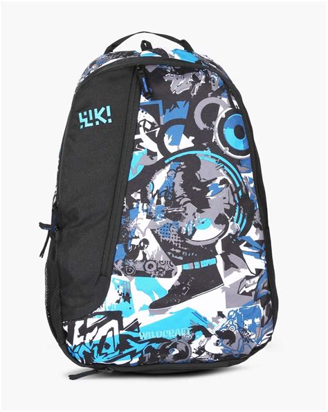 Buy Blue Wildcraft Colourblock Backpack with Brand Print | AJIO