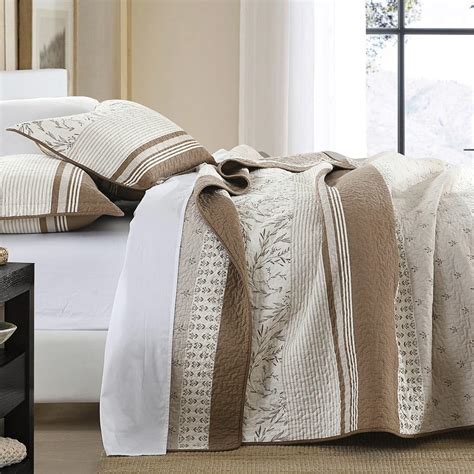 Amazon.com: DDUOXIN Farmhouse 100% Cotton Queen Quilt - Lightweight ...