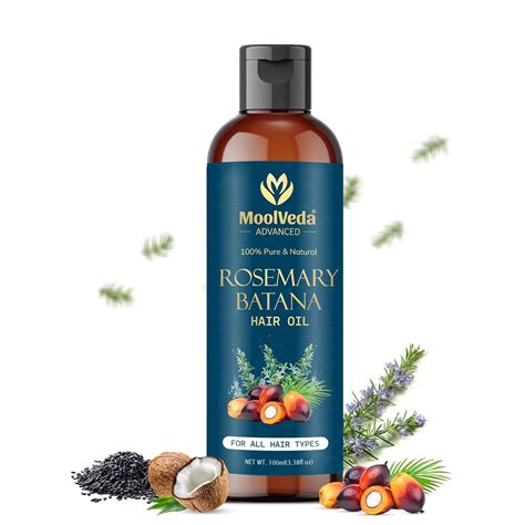 Buy Moolveda Pure Rosemary Batana Oil for Hair Growth By Dr Sebi ...