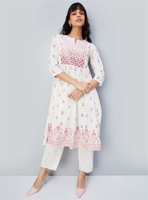 Buy Women Embroidered A-Line Kurta Online at just Rs. 899.0 ...