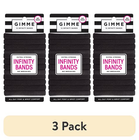 (3 pack) Gimme Seamless Hair Ties for Medium Fit Hair, Microfiber ...