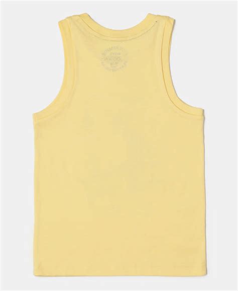 Buy Boy's Super Combed Cotton Graphic Printed Tank Top - Malibu Blue ...