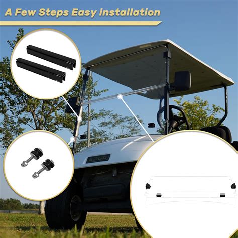 HANGKUNNEE Golf Cart Windshield EZGO TXT Windshield Fits India | Ubuy